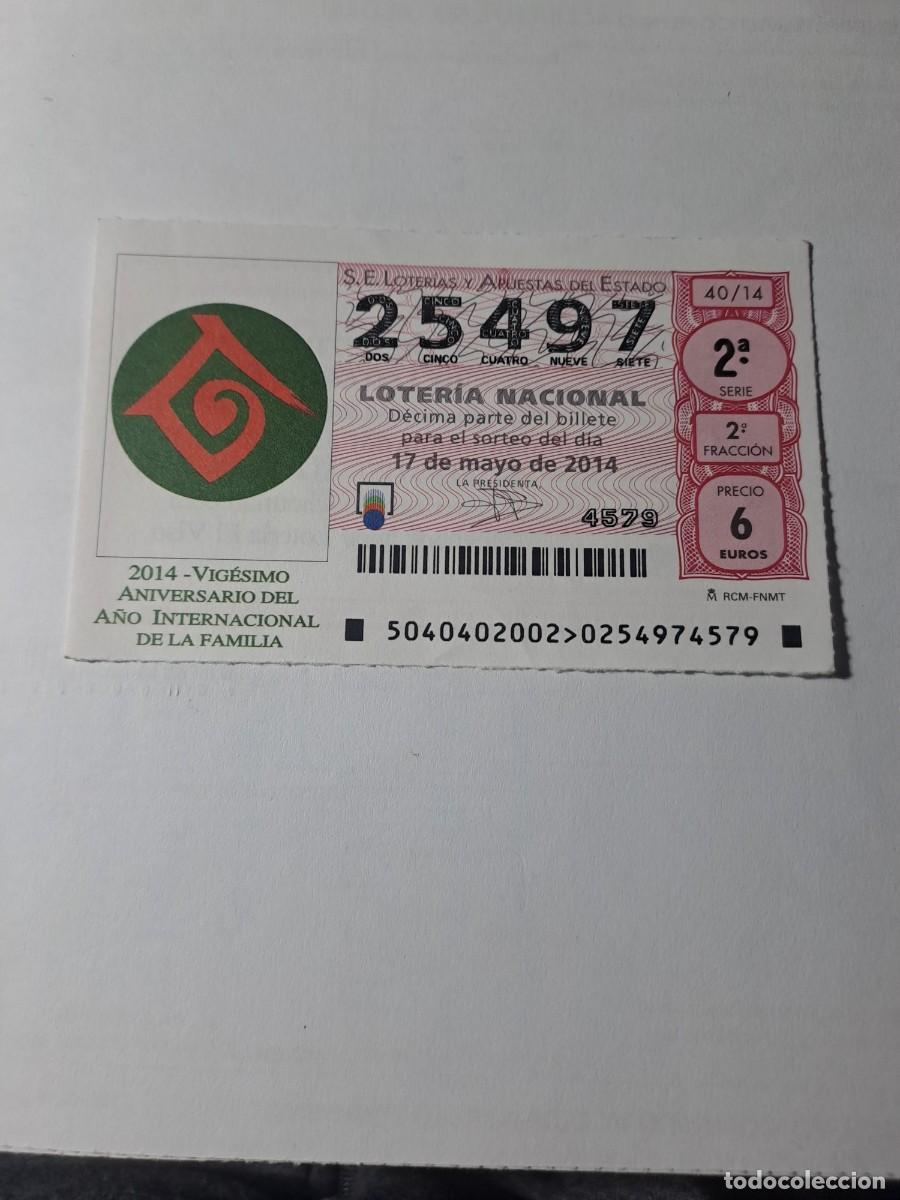 National Spanish Lottery: Loteria Nacional 17 05 2014