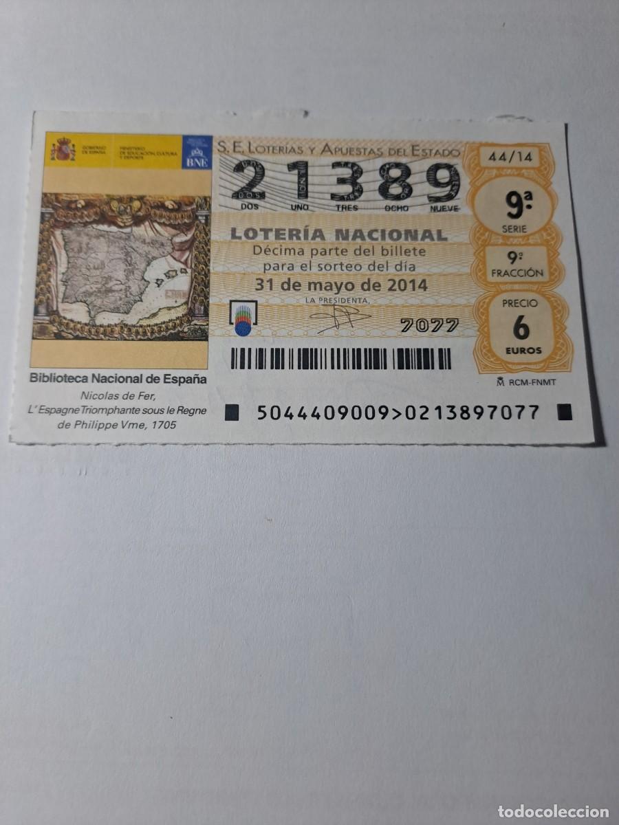 National Spanish Lottery: Loteria Nacional 31 05 2014