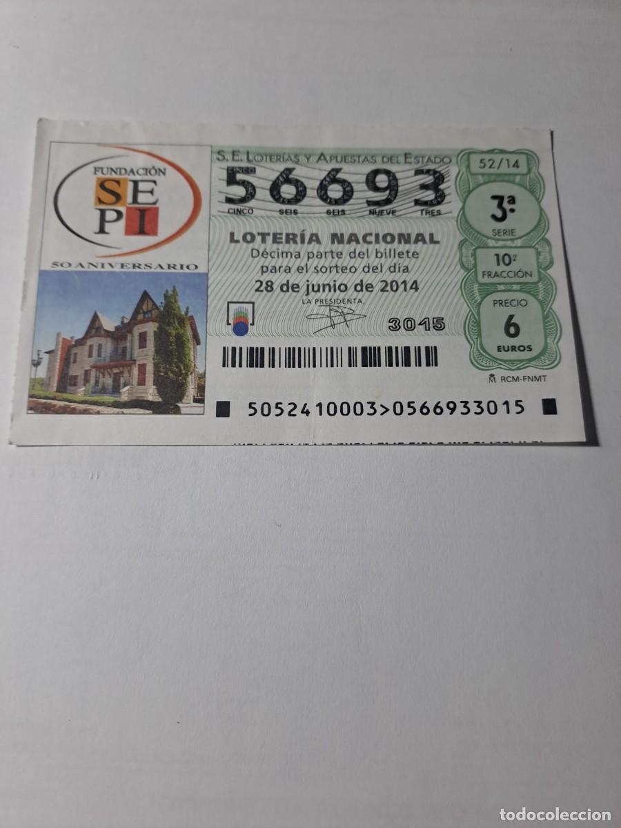 National Spanish Lottery: Loteria Nacional 28 06 2014