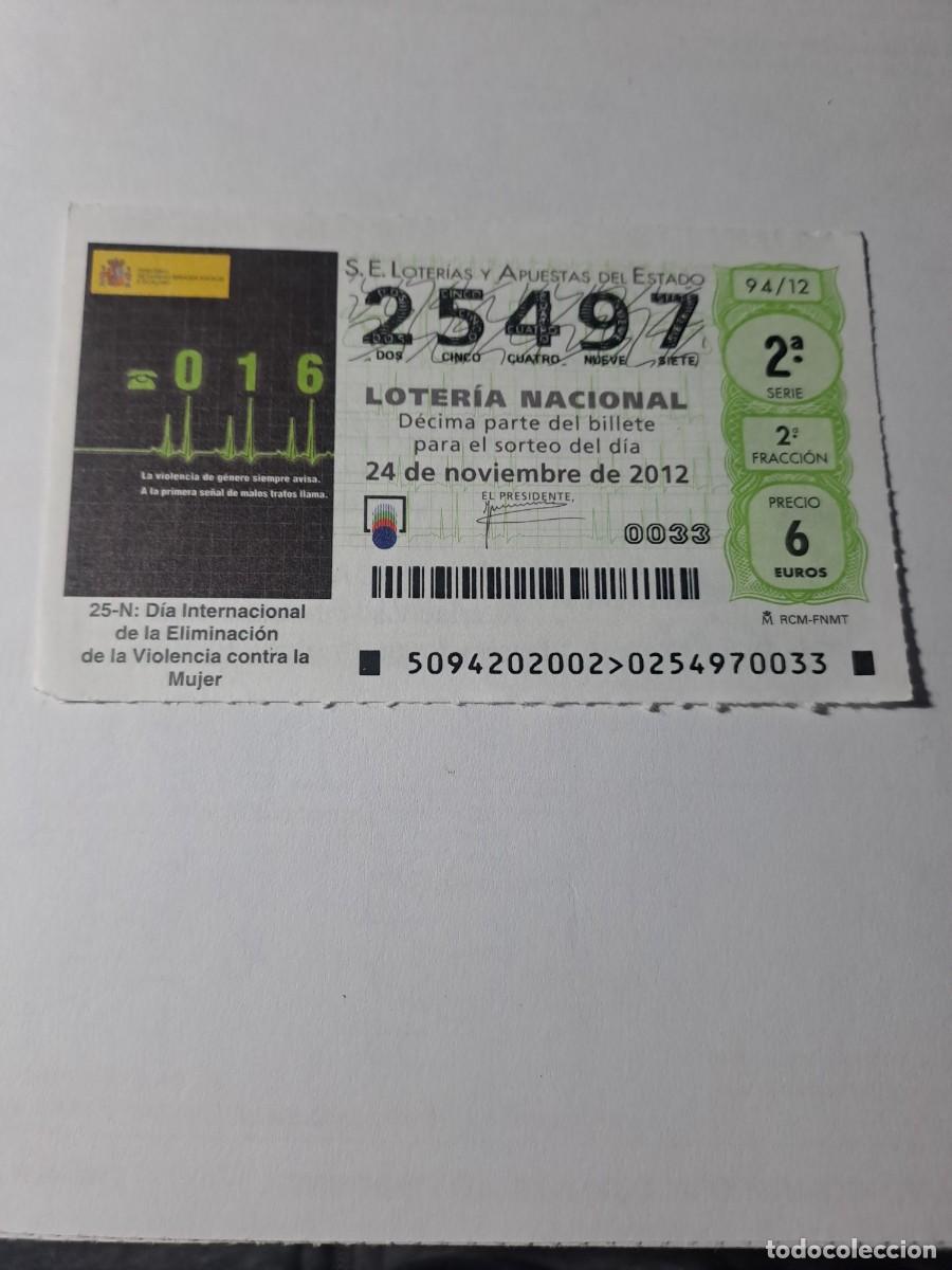 National Spanish Lottery: Loteria Nacional 24 11 2012