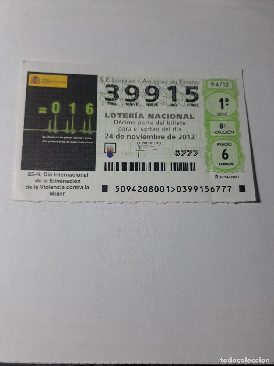 National Spanish Lottery: Loteria Nacional 24 10 2012