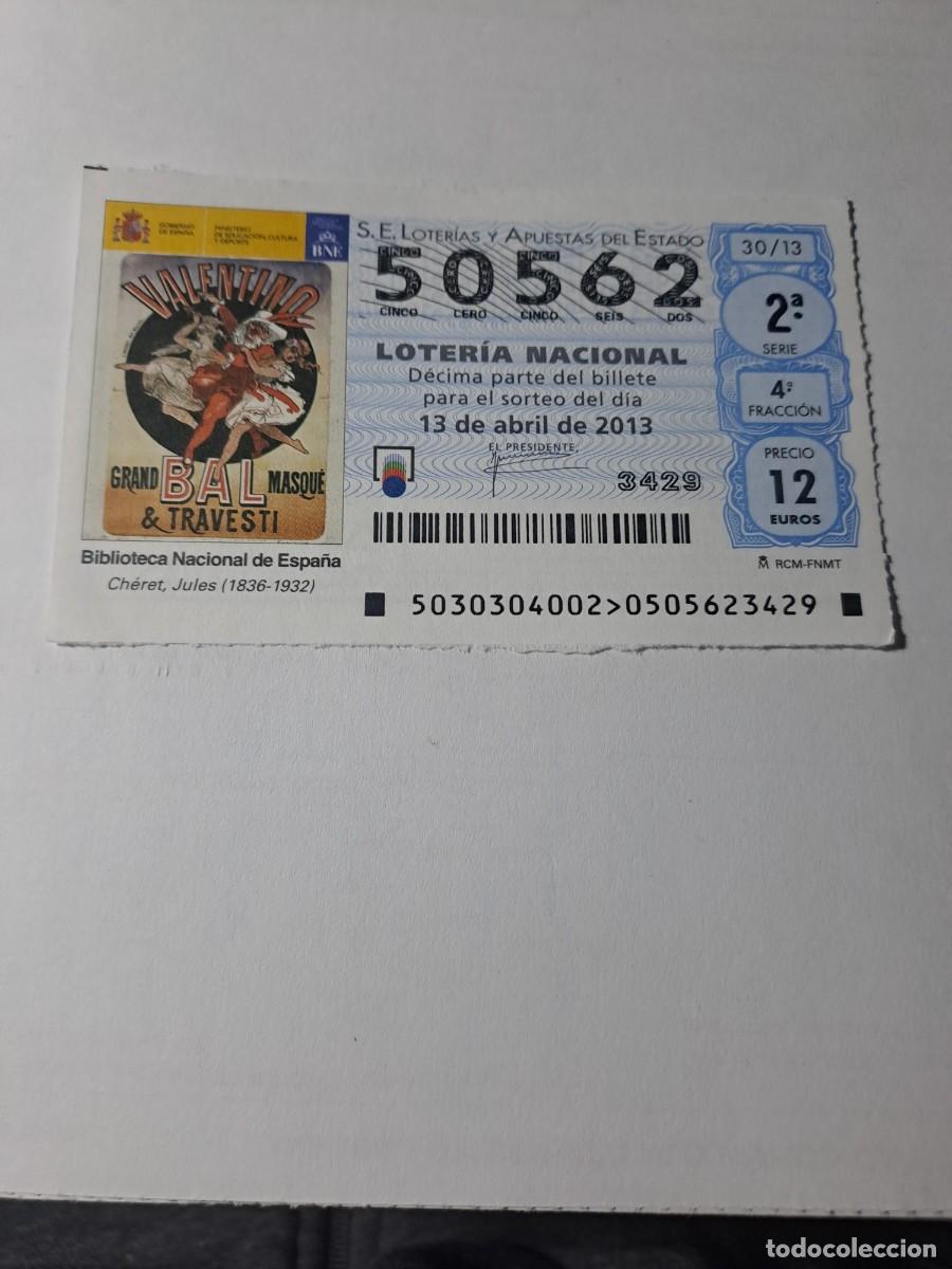 National Spanish Lottery: Loteria Nacional 13 04 2013