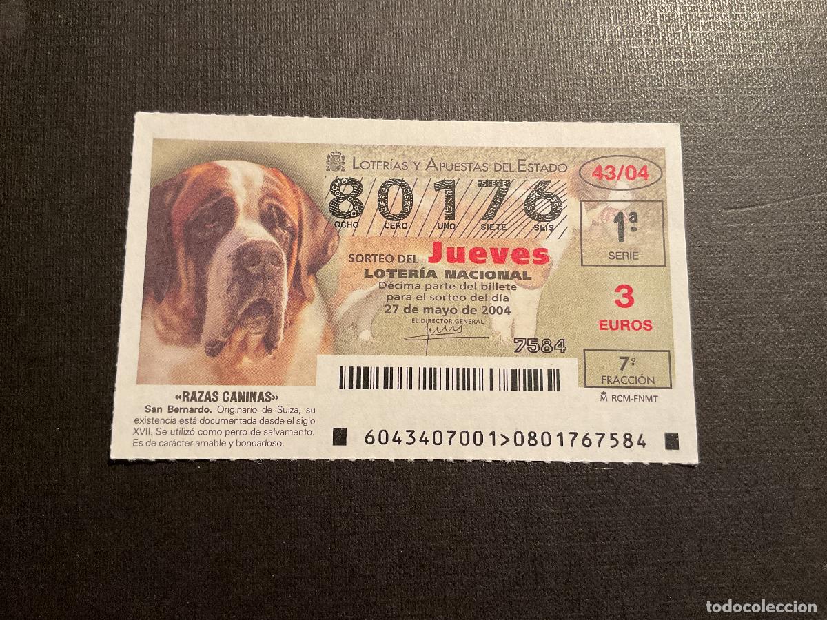Nationale spanische Lotterie: DECIMO LOTERIA JUEVES N&ordm; 80176 SORTEO 43 A&Ntilde;O 2004