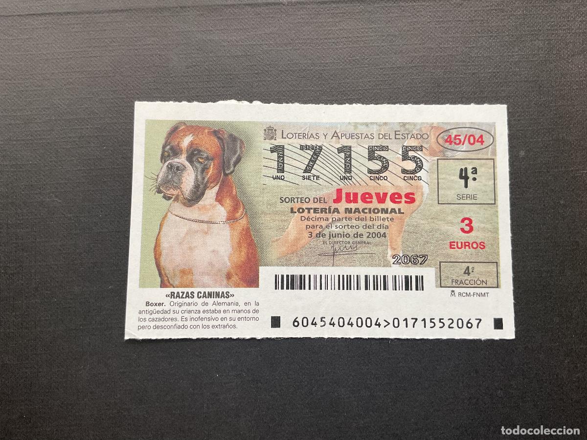 Nationale spanische Lotterie: DECIMO LOTERIA JUEVES N&ordm; 17155 SORTEO 45 A&Ntilde;O 2004