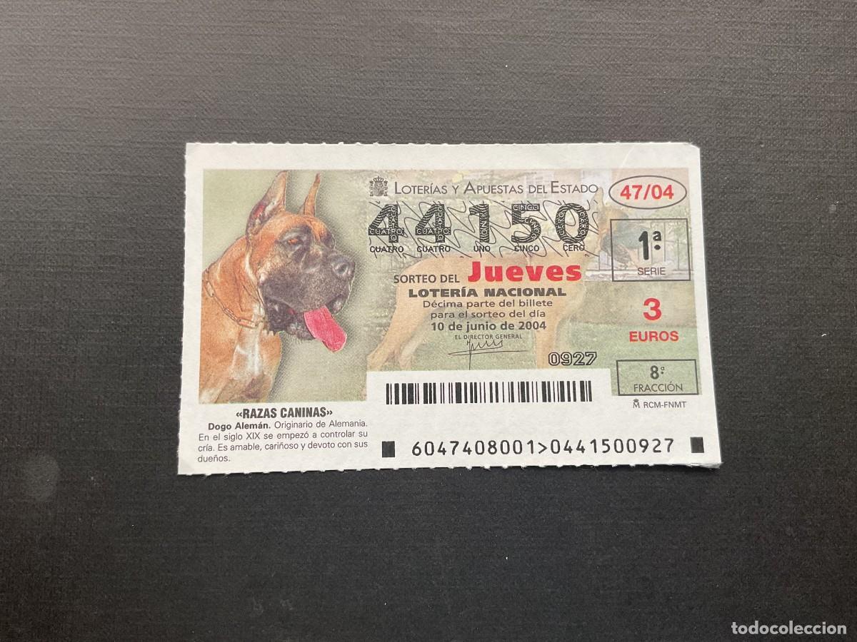 Nationale spanische Lotterie: DECIMO LOTERIA JUEVES N&ordm; 44150 SORTEO 47 A&Ntilde;O 2004
