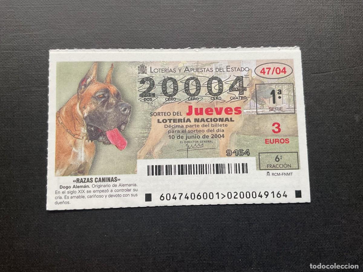 Nationale spanische Lotterie: DECIMO LOTERIA JUEVES N&ordm; 20004 SORTEO 47 A&Ntilde;O 2004