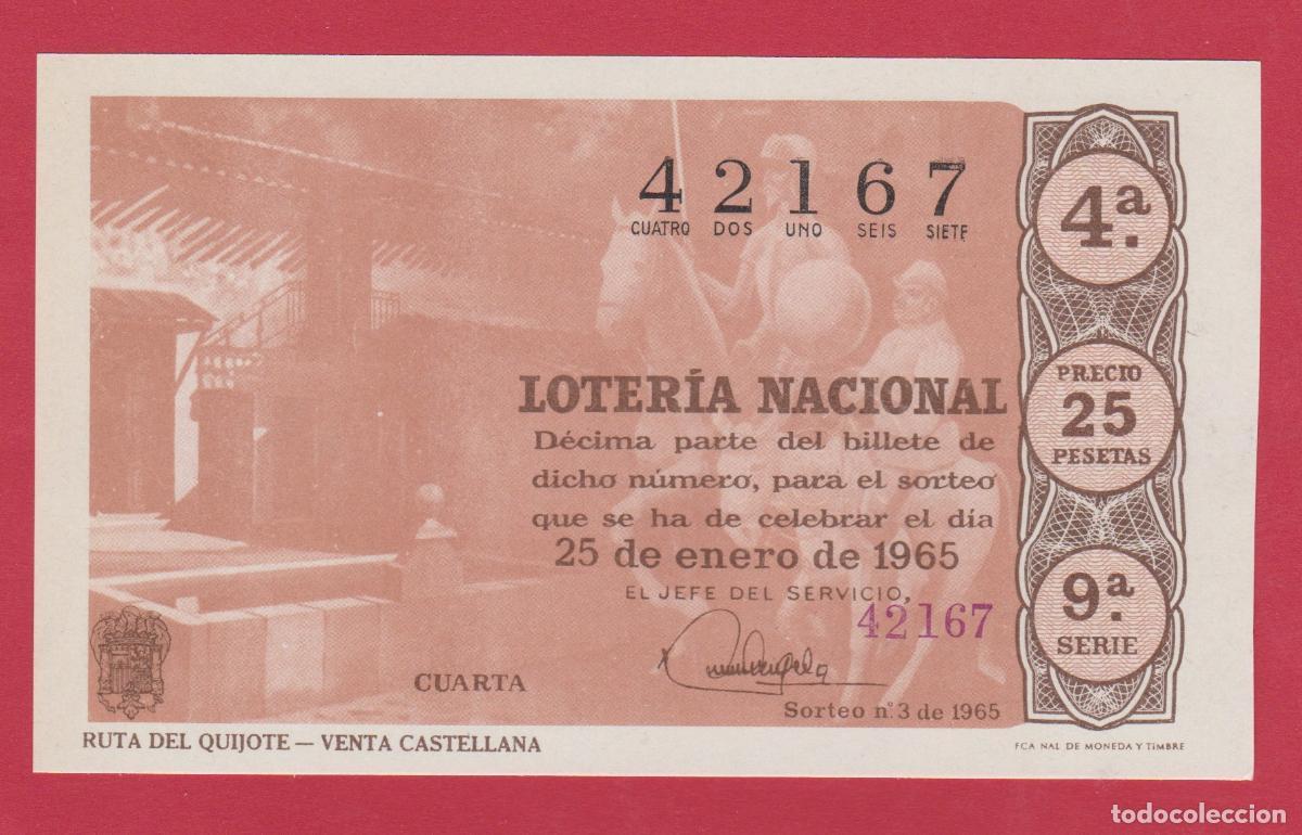 Loter&iacute;a Nacional: LOTERIA SORTEO 3 RUTA DEL QUIJOTE VENTA CASTELLANA