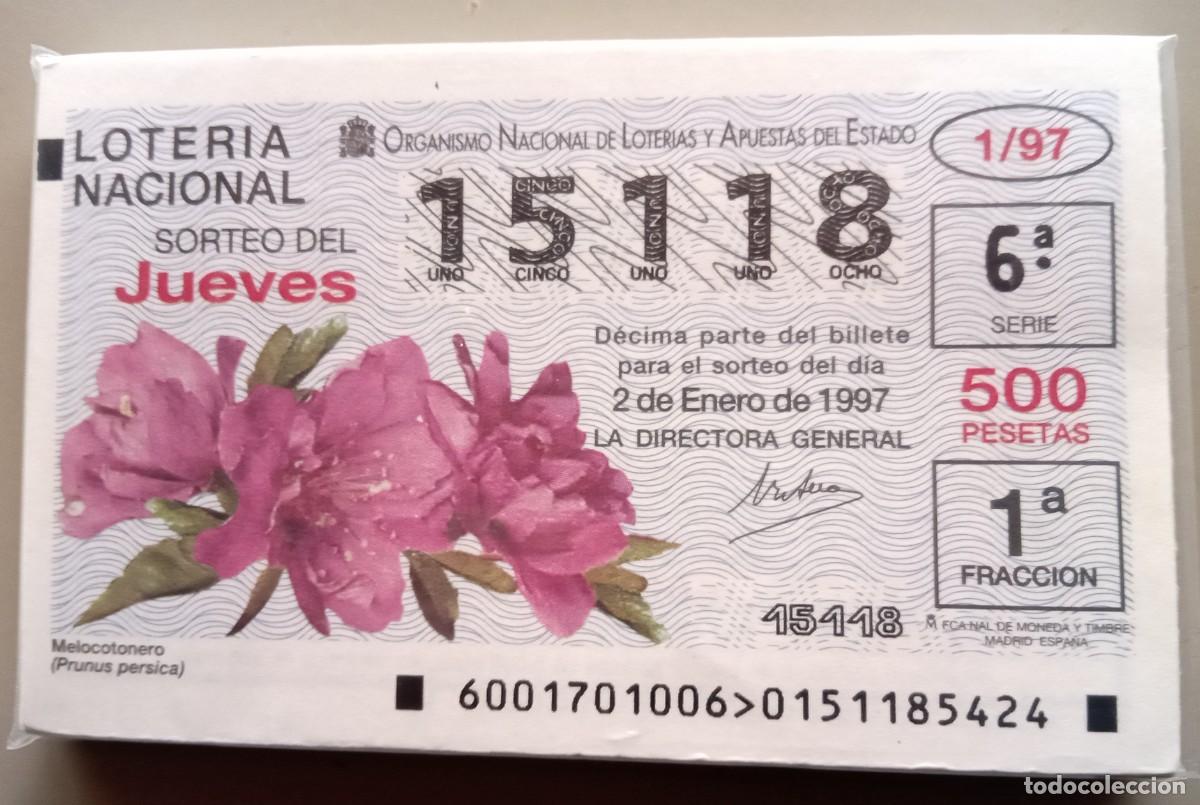 Nationale spanische Lotterie: LOCJ5 COLECCION COMPLETA DE LOTERIA NACIONAL DE LOS JUEVES DE DEL A&Ntilde;O 1997