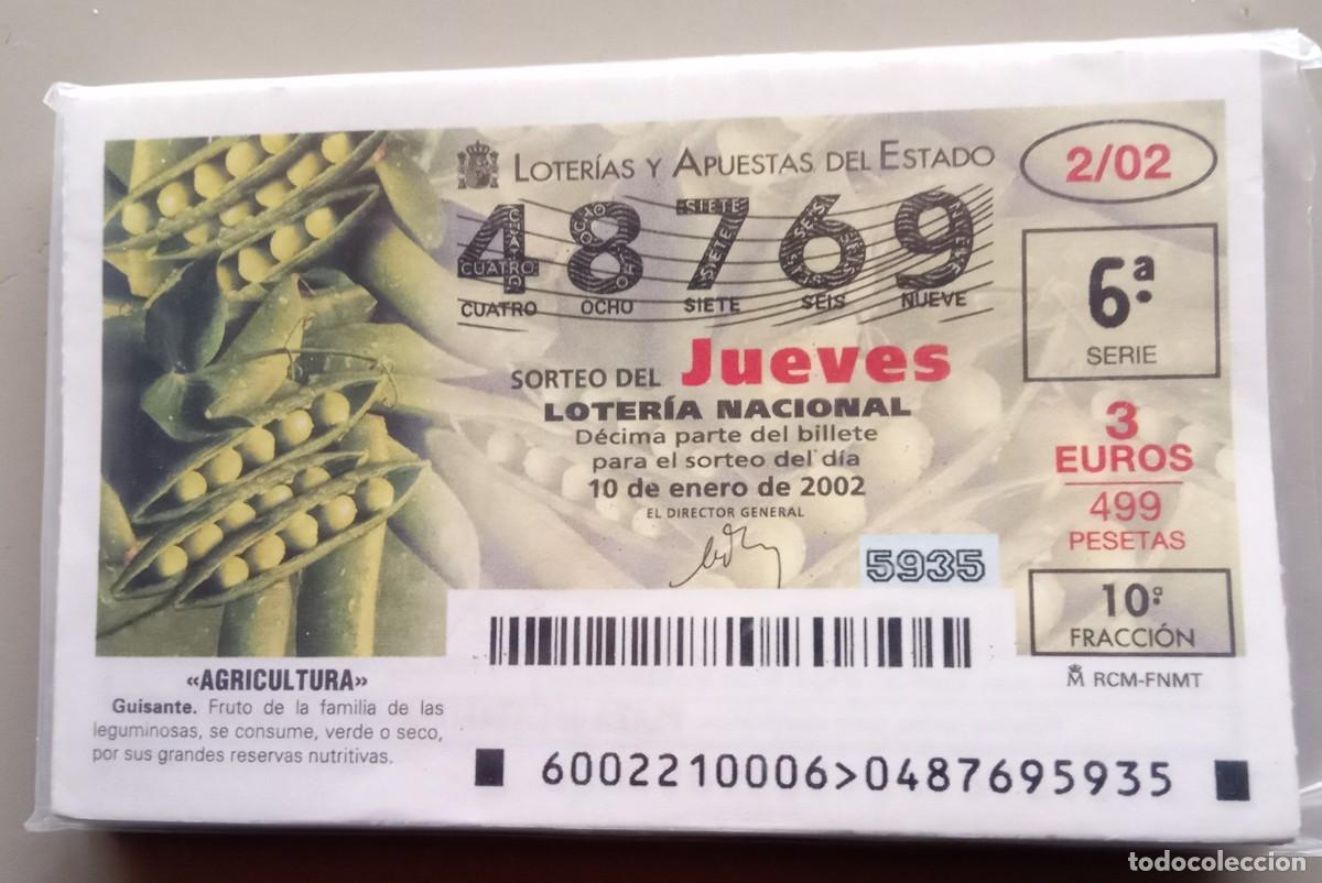 Nationale spanische Lotterie: LOCJ5 COLECCION COMPLETA DE LOTERIA NACIONAL DE LOS JUEVES DEL A&Ntilde;O 2002