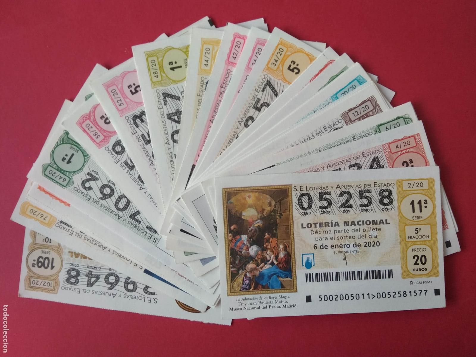 Nationale spanische Lotterie: LOTERIA NACIONAL DE LOS SABADOS A&Ntilde;O 2020 COMPLETO