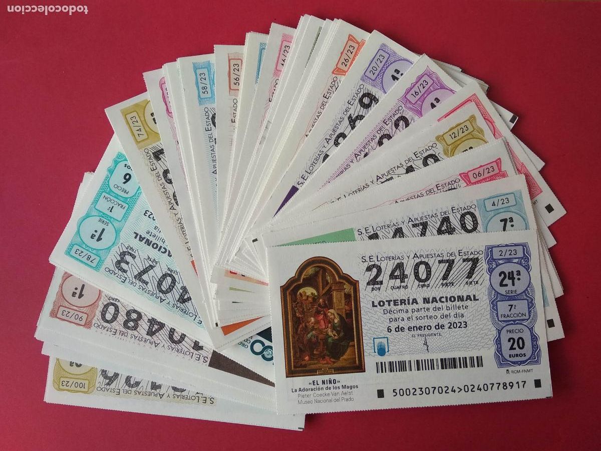 Nationale spanische Lotterie: LOTERIA NACIONAL DE LOS SABADOS A&Ntilde;O 2023 COMPLETO