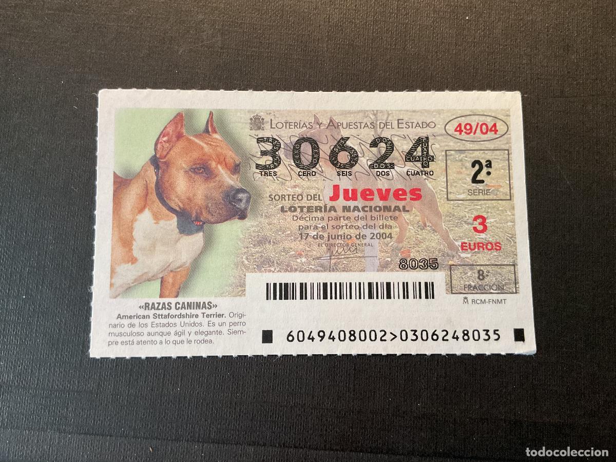Nationale spanische Lotterie: DECIMO LOTERIA JUEVES N&ordm; 30624 SORTEO 49 A&Ntilde;O 2004