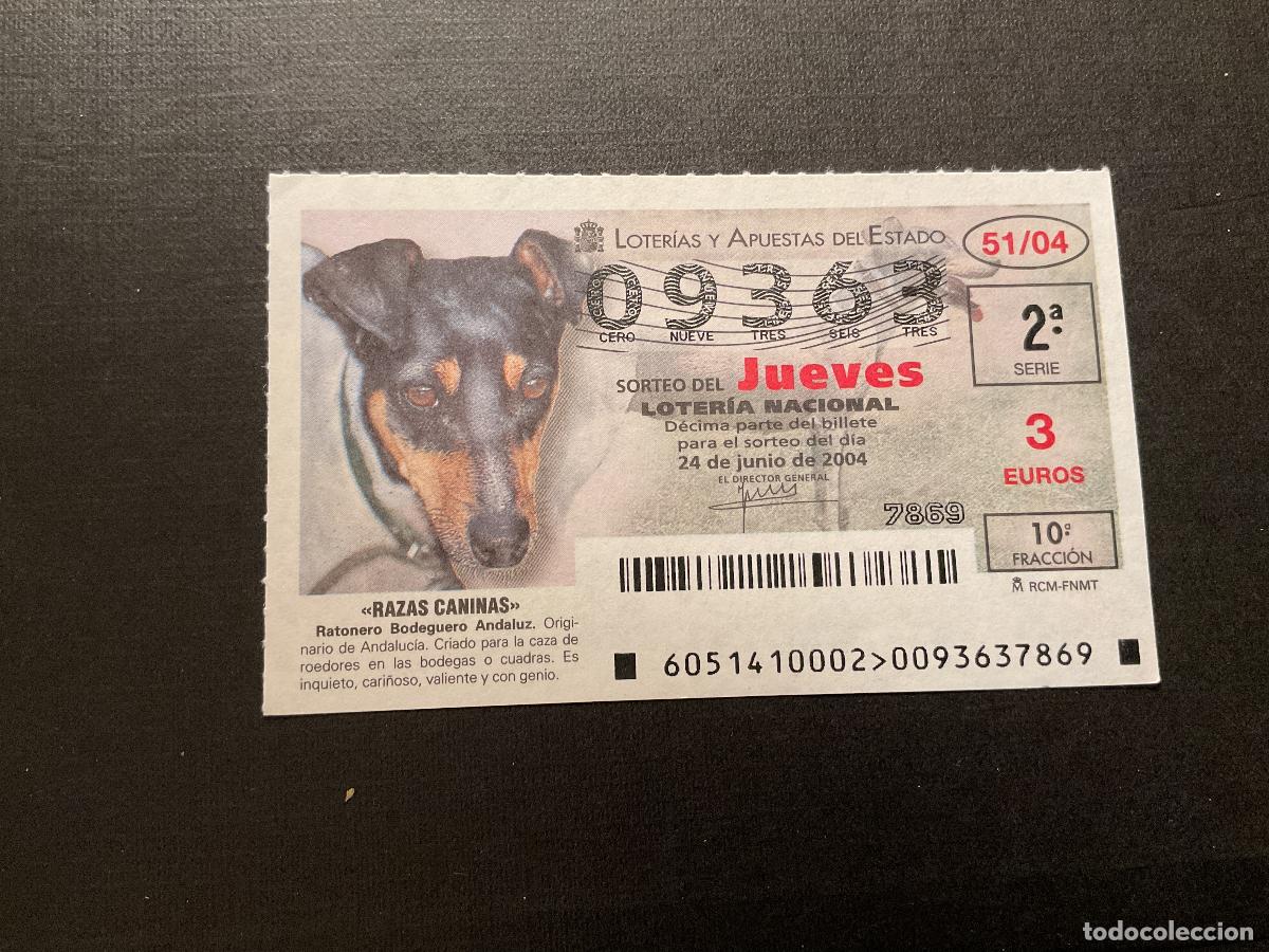 Nationale spanische Lotterie: DECIMO LOTERIA JUEVES N&ordm; 09363 SORTEO 51 A&Ntilde;O 2004
