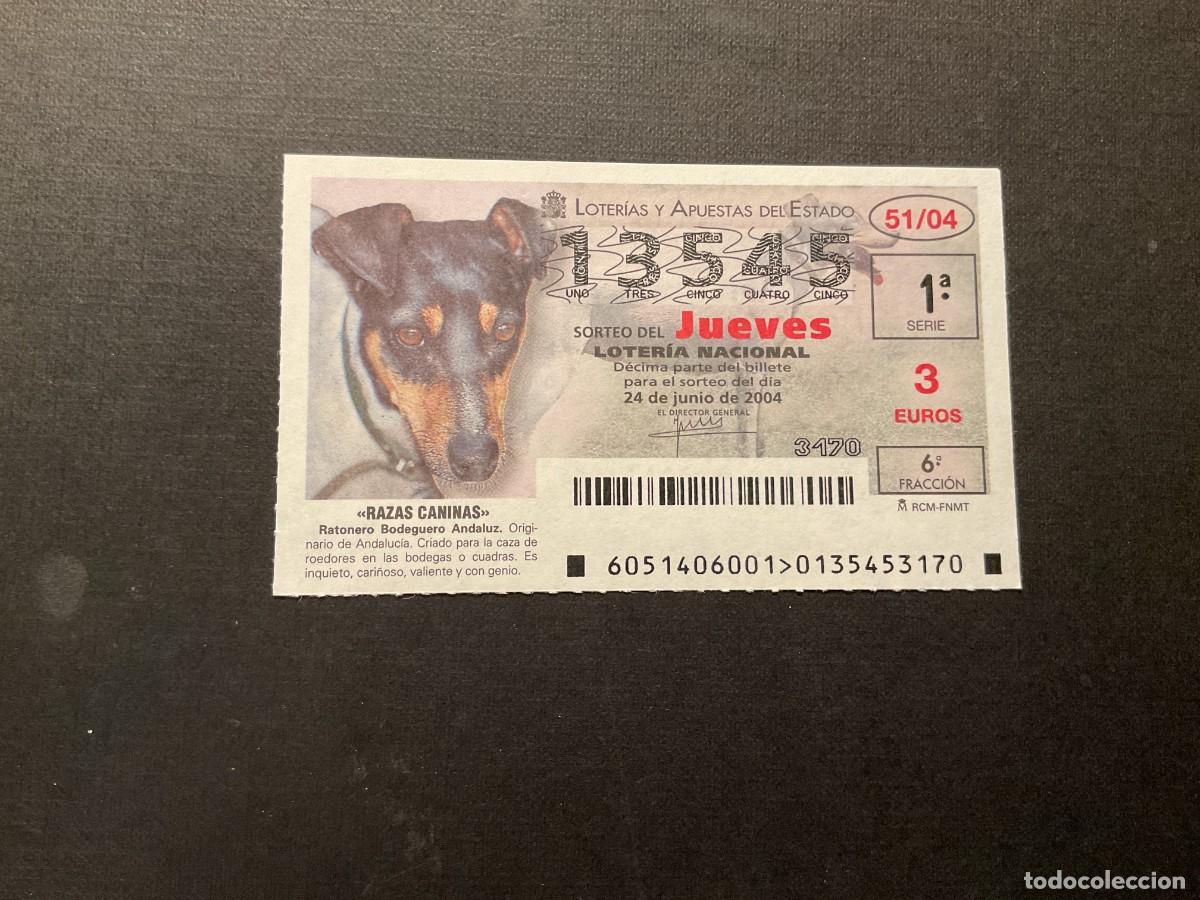 Nationale spanische Lotterie: DECIMO LOTERIA JUEVES N&ordm; 13545 SORTEO 51 A&Ntilde;O 2004