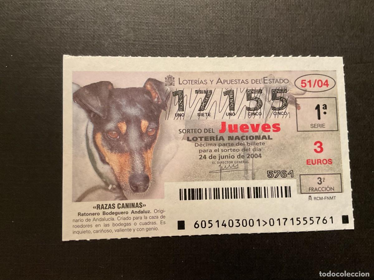 Nationale spanische Lotterie: DECIMO LOTERIA JUEVES N&ordm; 17155 SORTEO 51 A&Ntilde;O 2004