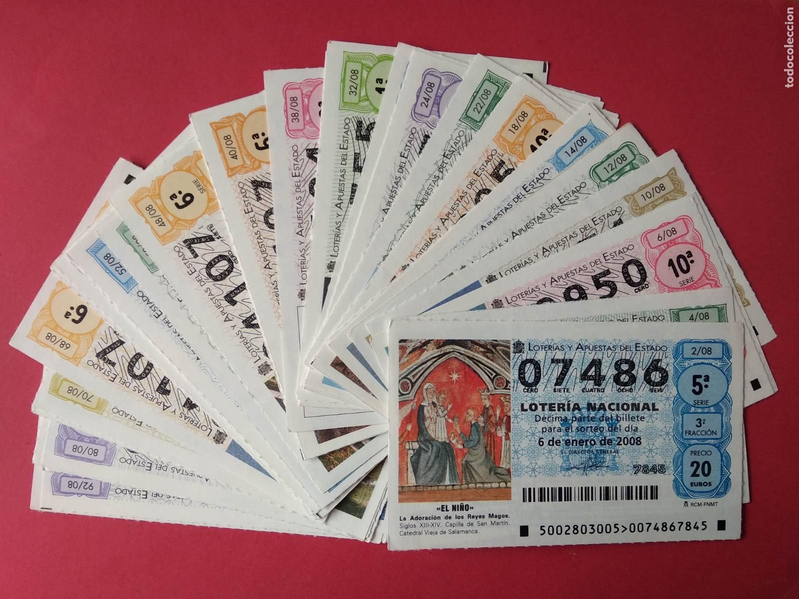 Lotaria Nacional: LOTERIA NACIONAL A&Ntilde;O 2008 COMPLETO DE LOS SABADOS