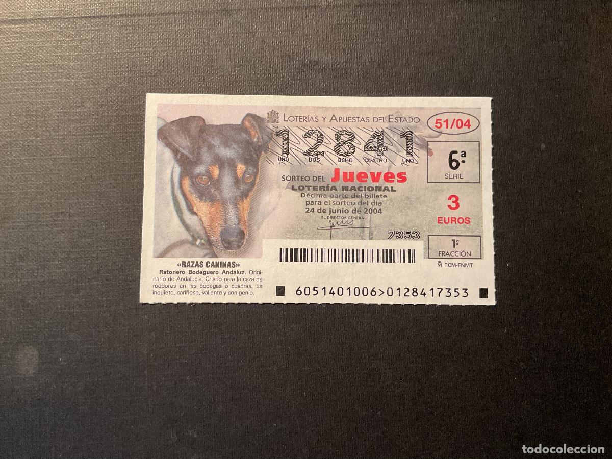 Lotaria Nacional: DECIMO LOTERIA JUEVES N&ordm; 12841 SORTEO 51 A&Ntilde;O 2004