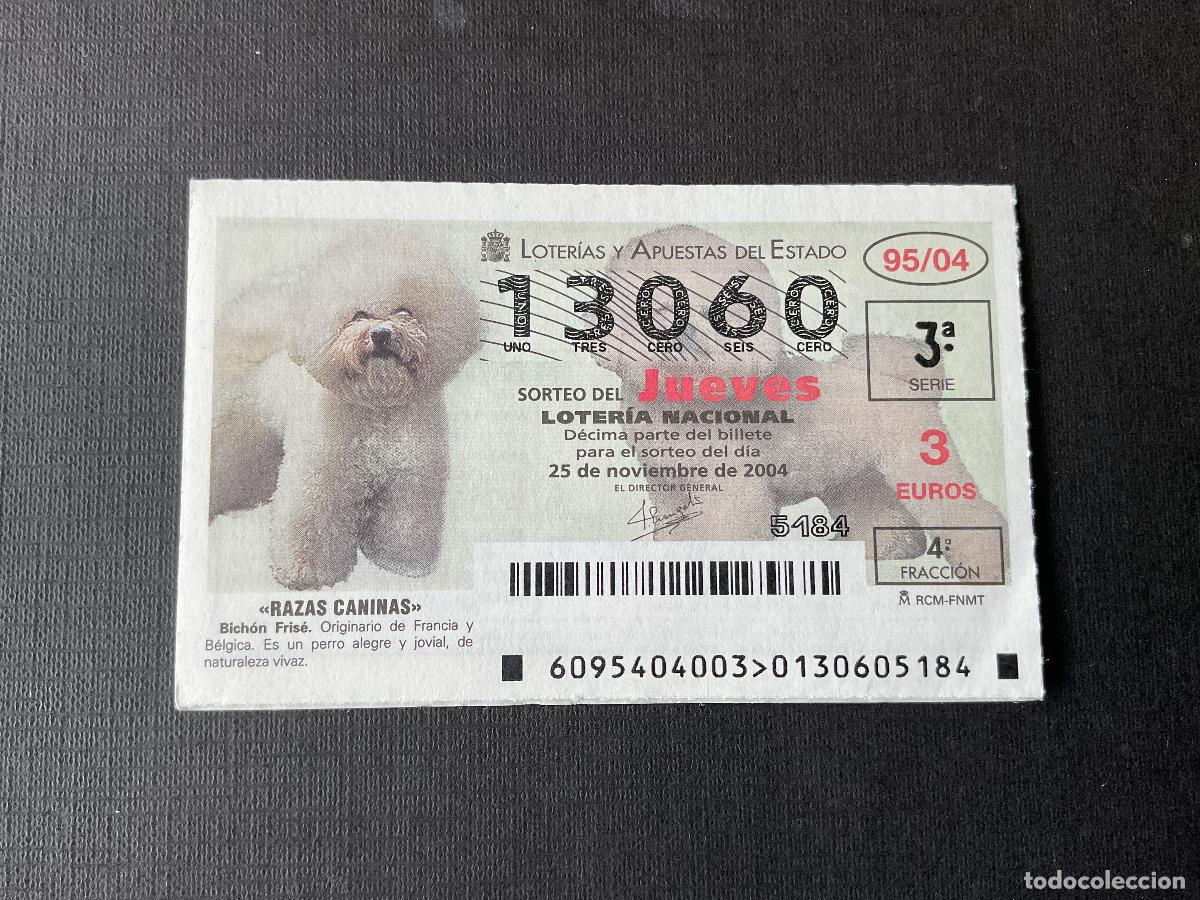 Loterie Nationale: DECIMO LOTERIA JUEVES N&ordm; 13060 SORTEO N&ordm; 95 A&Ntilde;O 2004