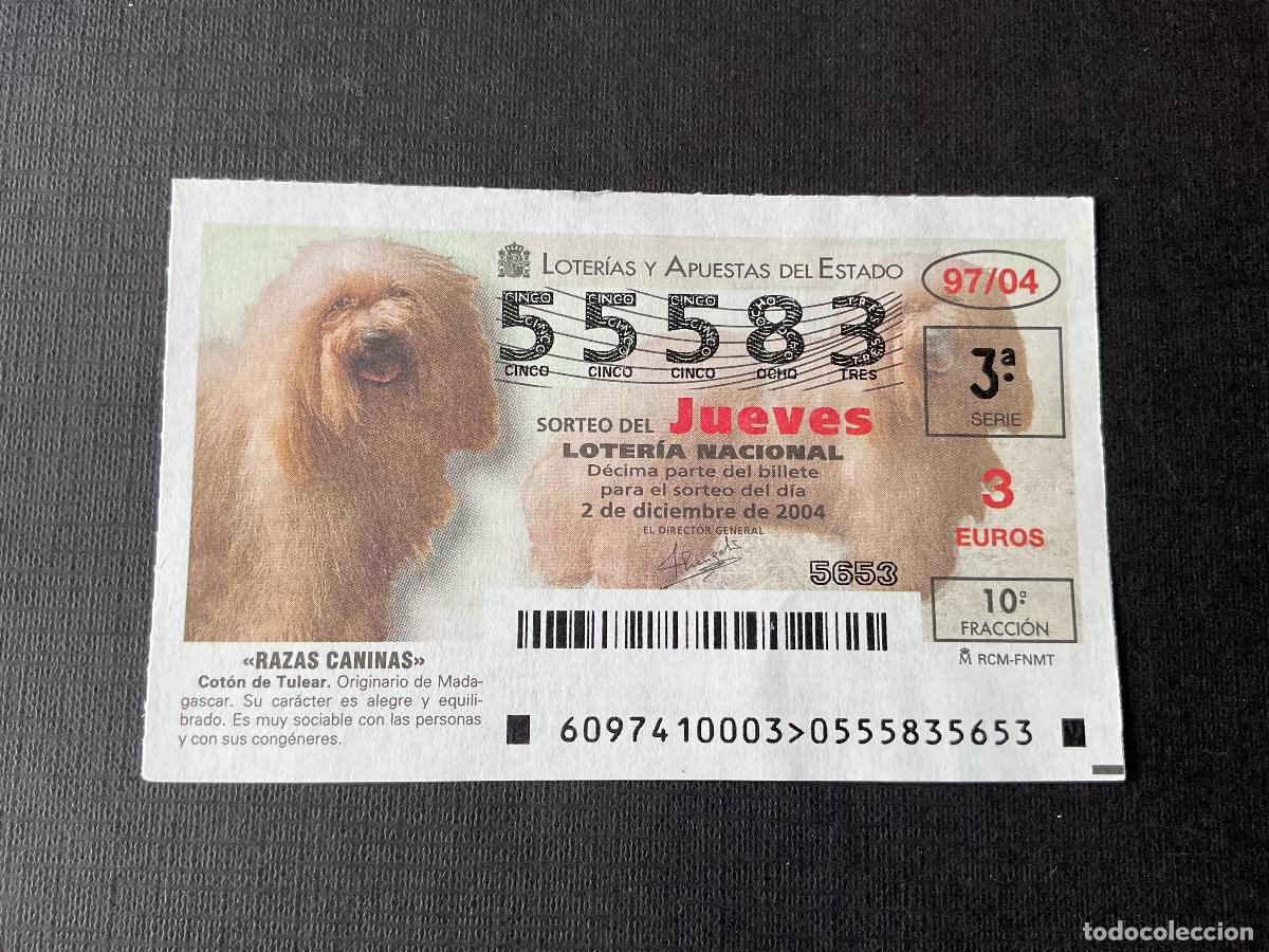 Loterie Nationale: DECIMO LOTERIA JUEVES N&ordm; 55583 SORTEO N&ordm; 97 A&Ntilde;O 2004