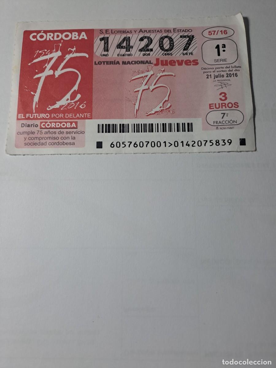 National Spanish Lottery: Loteria Nacional Jueves 21 07 2016