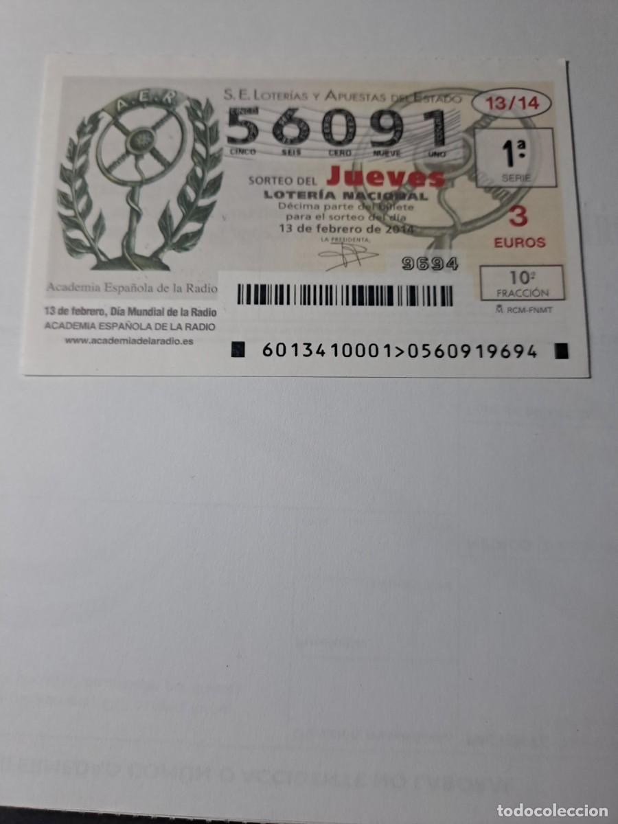 National Spanish Lottery: Loteria Nacional Jueves 13 02 2014