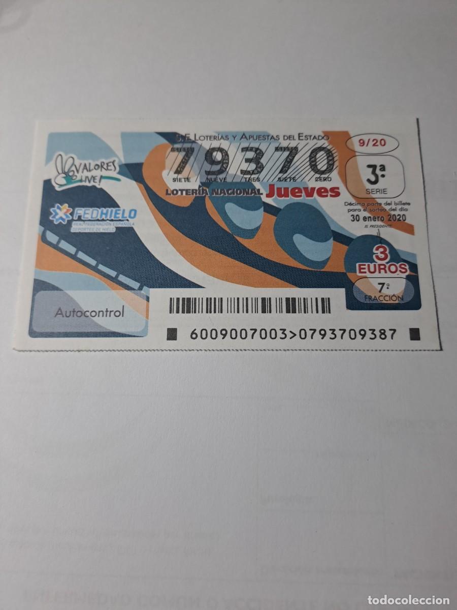 National Spanish Lottery: Loteria Nacional Jueves 30 01 2020