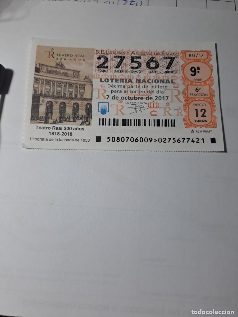 National Spanish Lottery: Loteria Nacional Jueves 07 10 2017