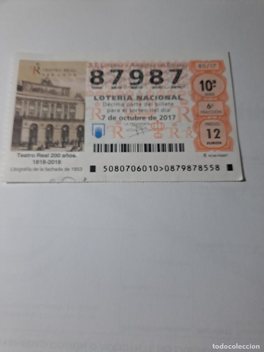 National Spanish Lottery: Loteria Nacional Jueves 07 10 2017
