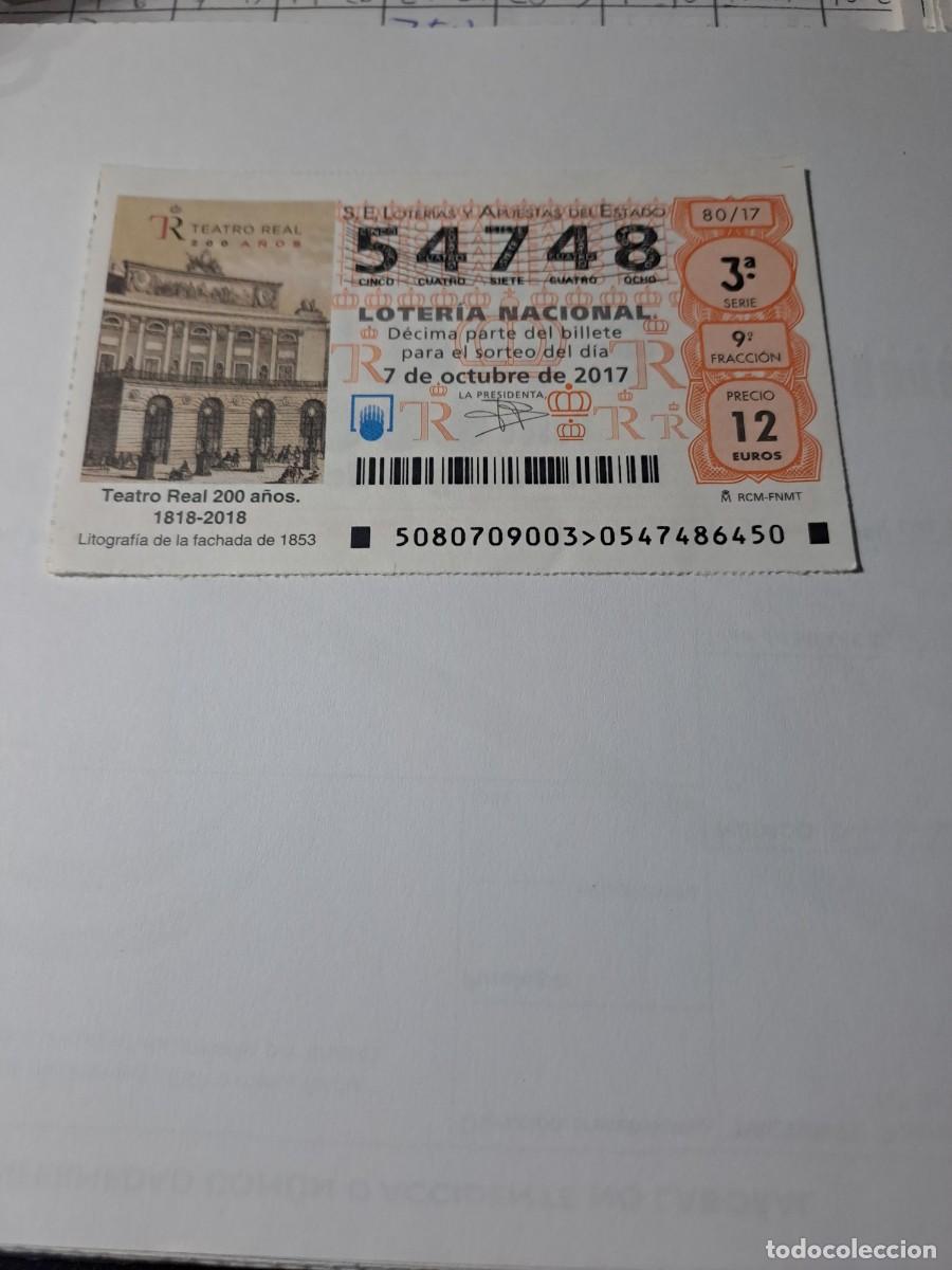 National Spanish Lottery: Loteria Nacional Jueves 07 10 2017