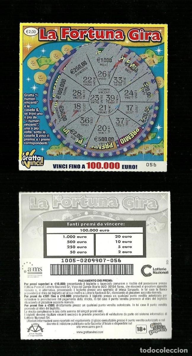 Nationale spanische Lotterie: Gratta e Vinci - La Fortuna Gira - Lotto 1005