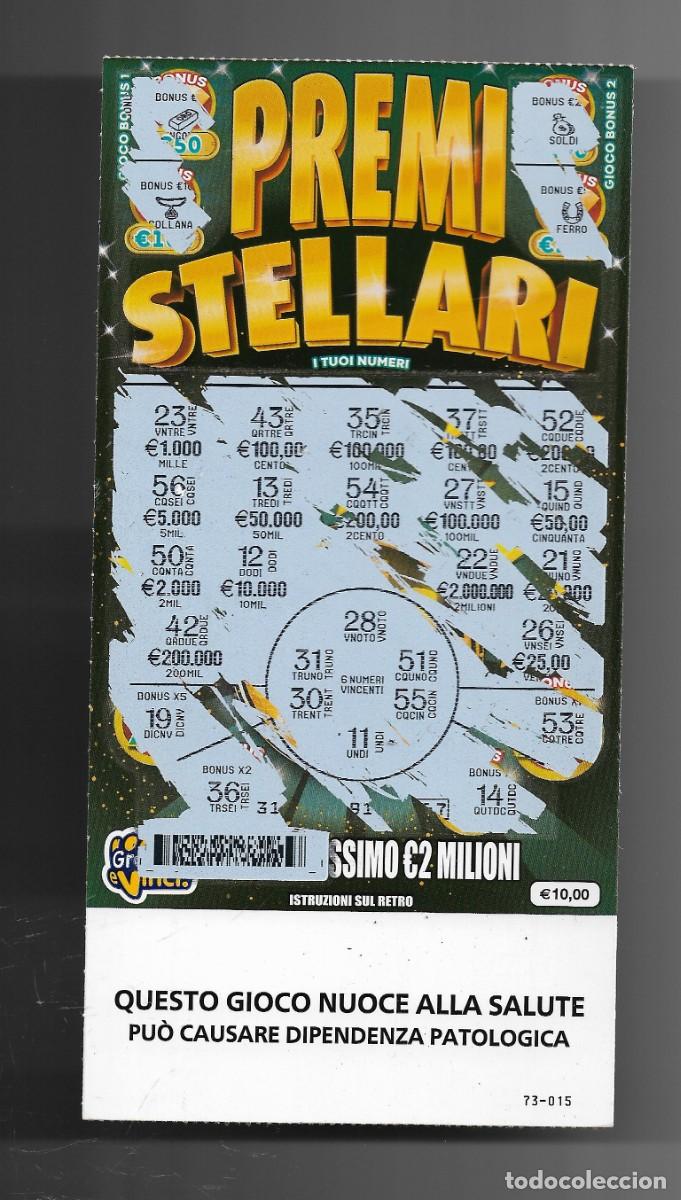 Nationale spanische Lotterie: Gratta e Vinci - Premi Stellari - Lotto 3079