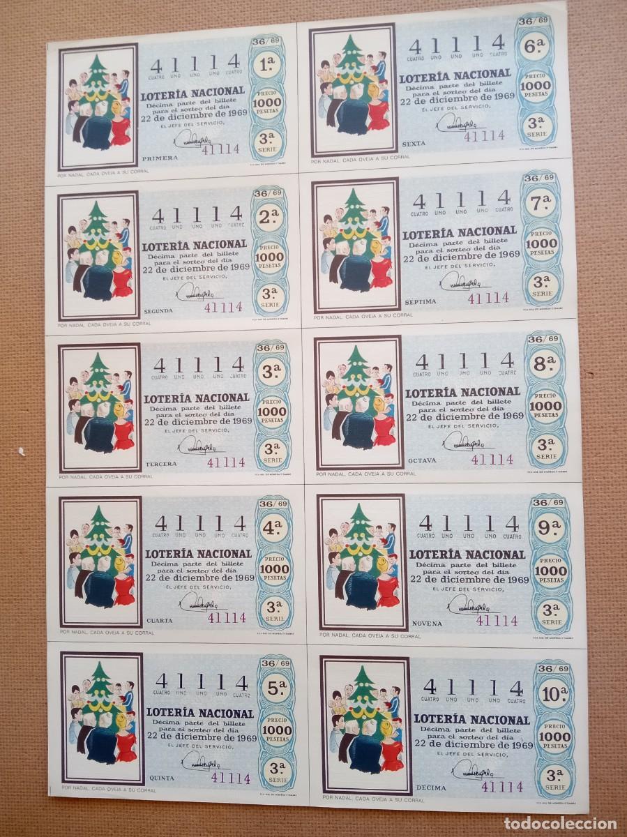 National Spanish Lottery: LOMO2 BILLETE COMPLET0 DEL A&Ntilde;O 1970 CAPICUA