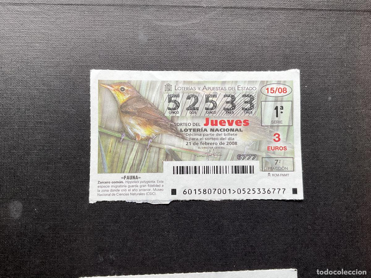 Loterie Nationale: DECIMO LOTERIA JUEVES N&ordm; 52533 SORTEO 15 A&Ntilde;O 2008