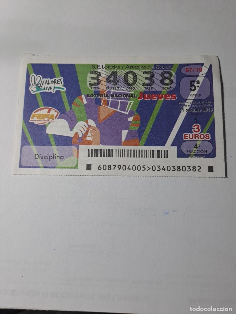 National Spanish Lottery: Loteria Nacional Jueves 31 10 2019