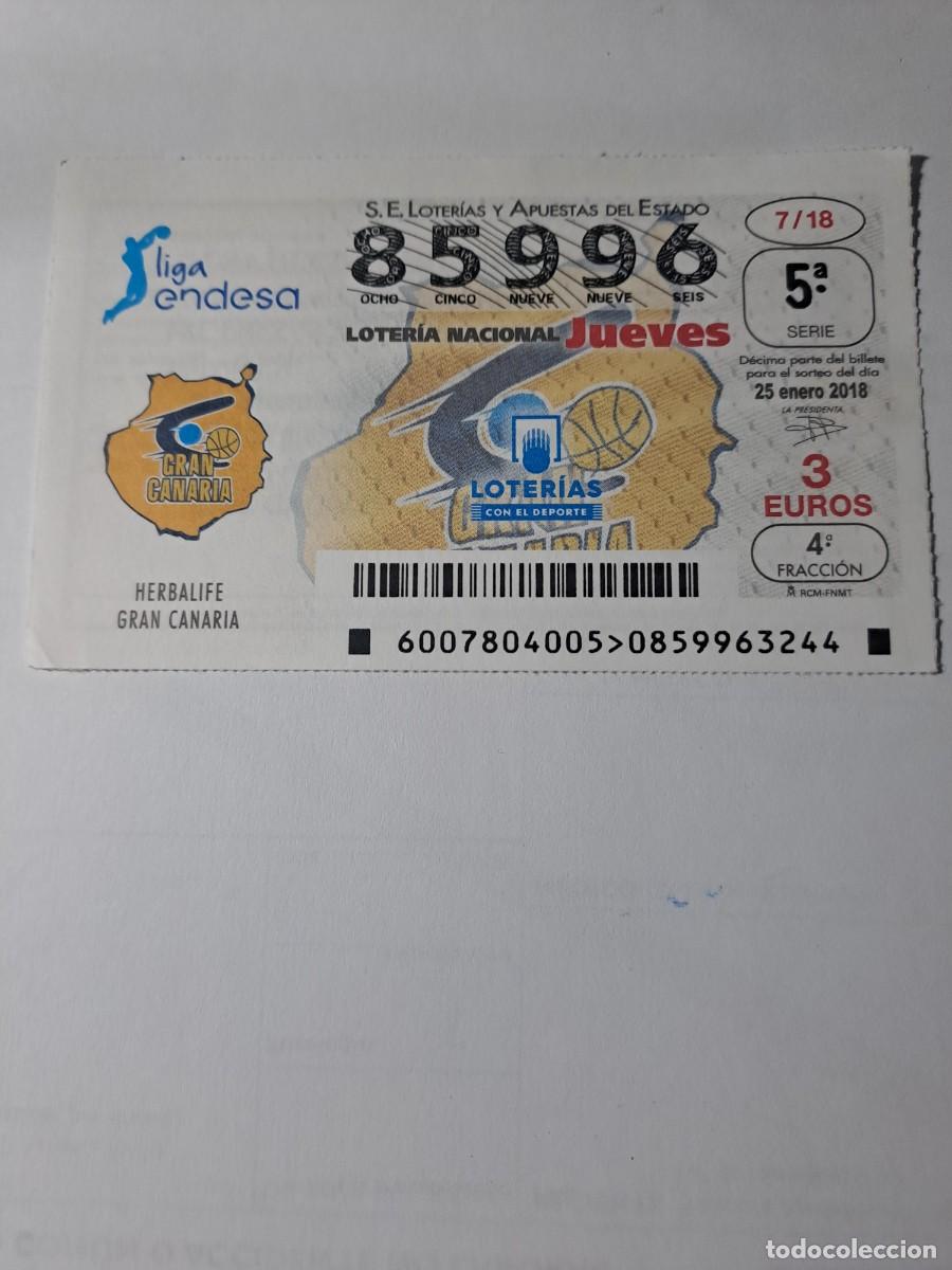 National Spanish Lottery: Loteria Nacional Jueves 25 01 2018