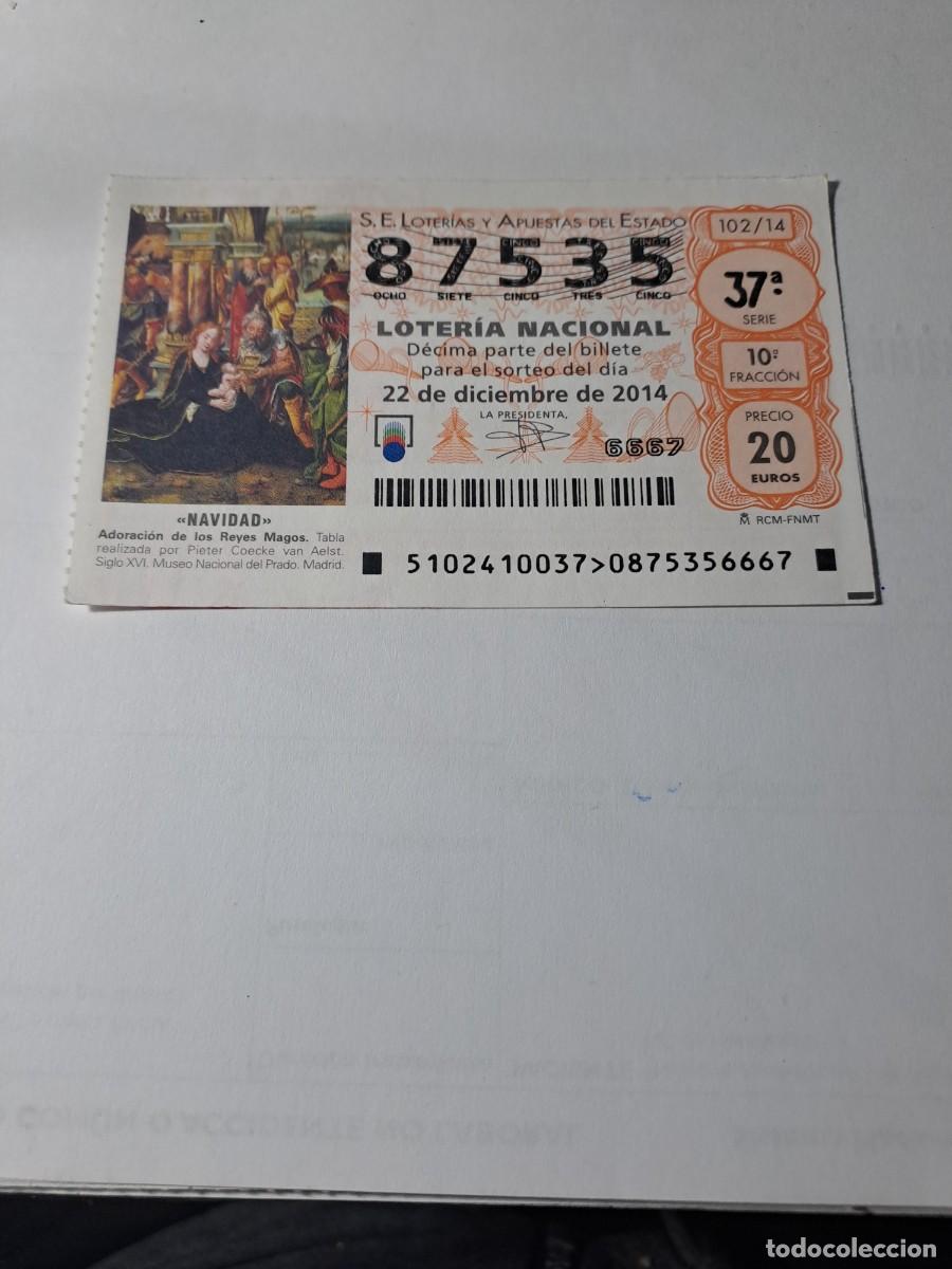 Loterie Nationale: Loteria Nacional Navidad 22 12 2014