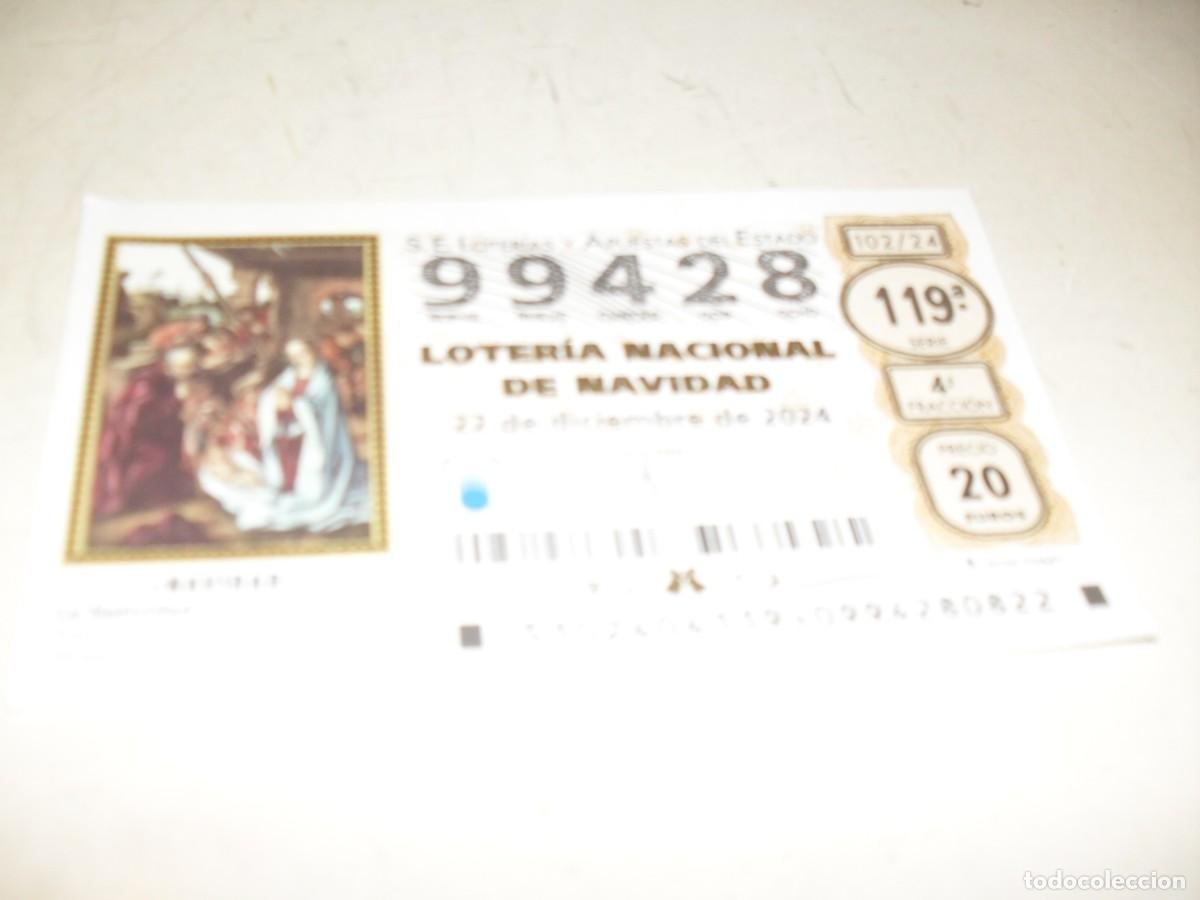 Loterie Nationale: LOTERIA NACIONAL 22-12 2024,N&ordm; 99428,CON MOTIVO RELIGIOSO,VENDIDO EN LA CORU&Ntilde;A