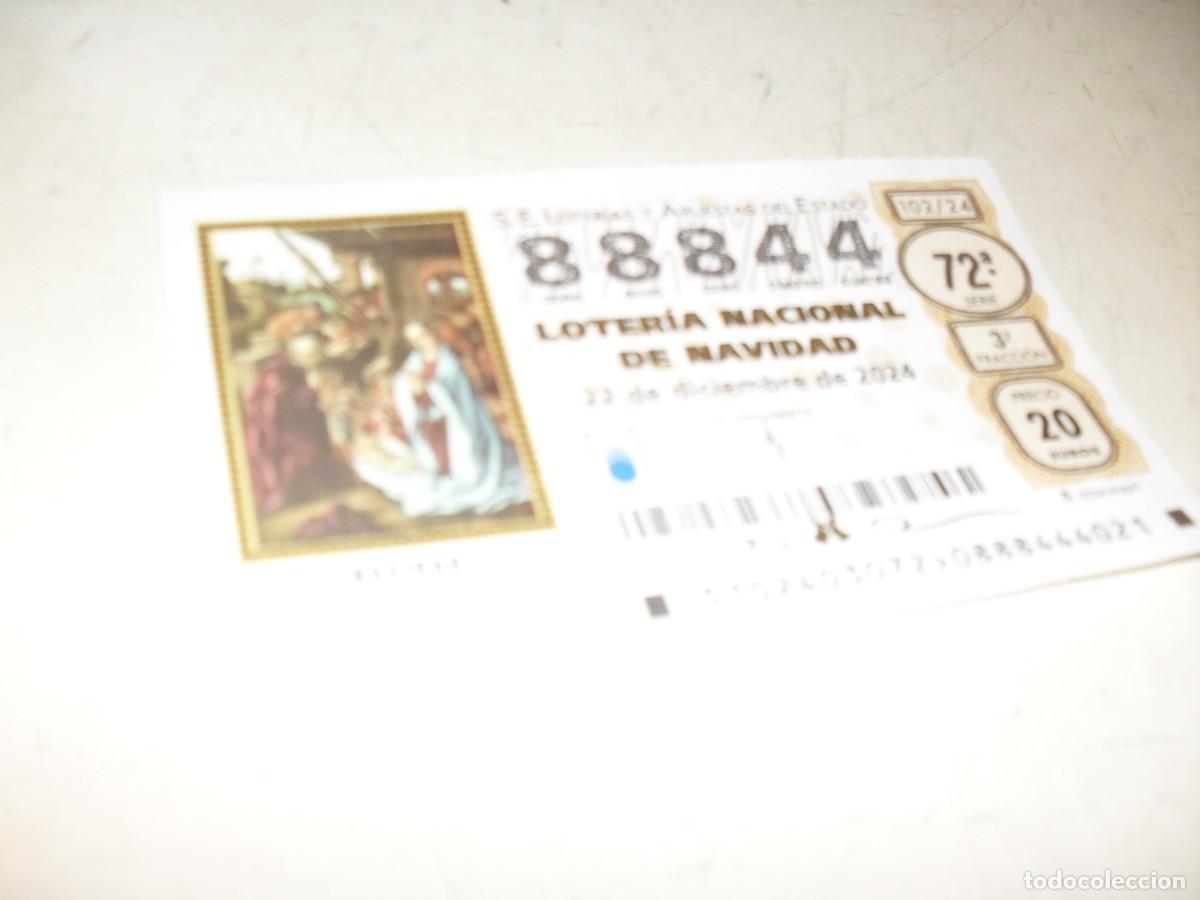 Loterie Nationale: LOTERIA NACIONAL 22-12 2024,N&ordm; 88844,CON MOTIVO RELIGIOSO,VENDIDO EN MADRID