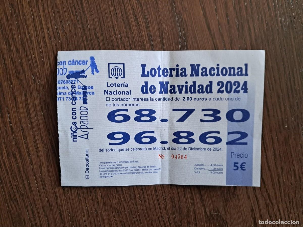 National Spanish Lottery: participaci&oacute;n de loter&iacute;a de navidad, Aspanob, ni&ntilde;os con c&aacute;ncer, Palma de Mallorca, a&ntilde;o 2024