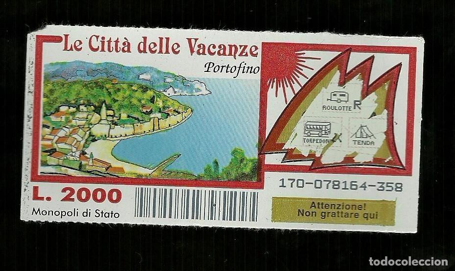 Lotaria Nacional: Gratta e Vinci - Le citt&agrave; delle Vacanze - Portofino - Lotto 170 da Lire 2.000