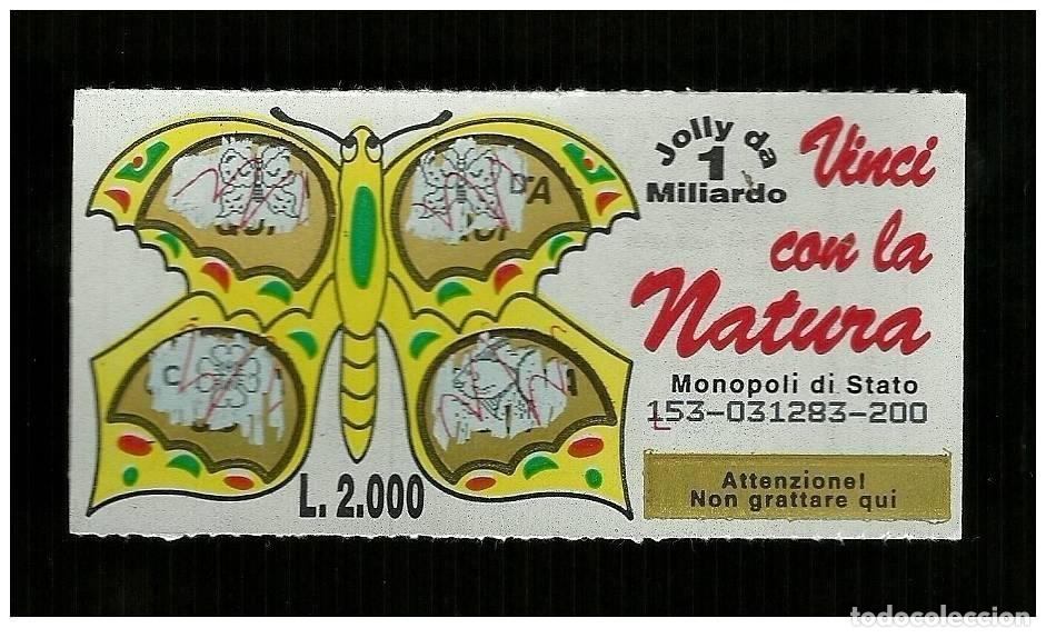 Lotaria Nacional: Gratta e Vinci - Vinci con la Natura piccolo Giallo - Lotto 153 da Lire 2.000