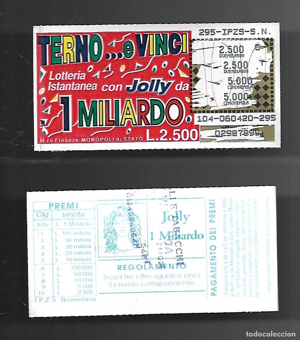 Lotaria Nacional: Gratta e Vinci - Terno e ... Vinci - Lotto 104 da Lire 2.500