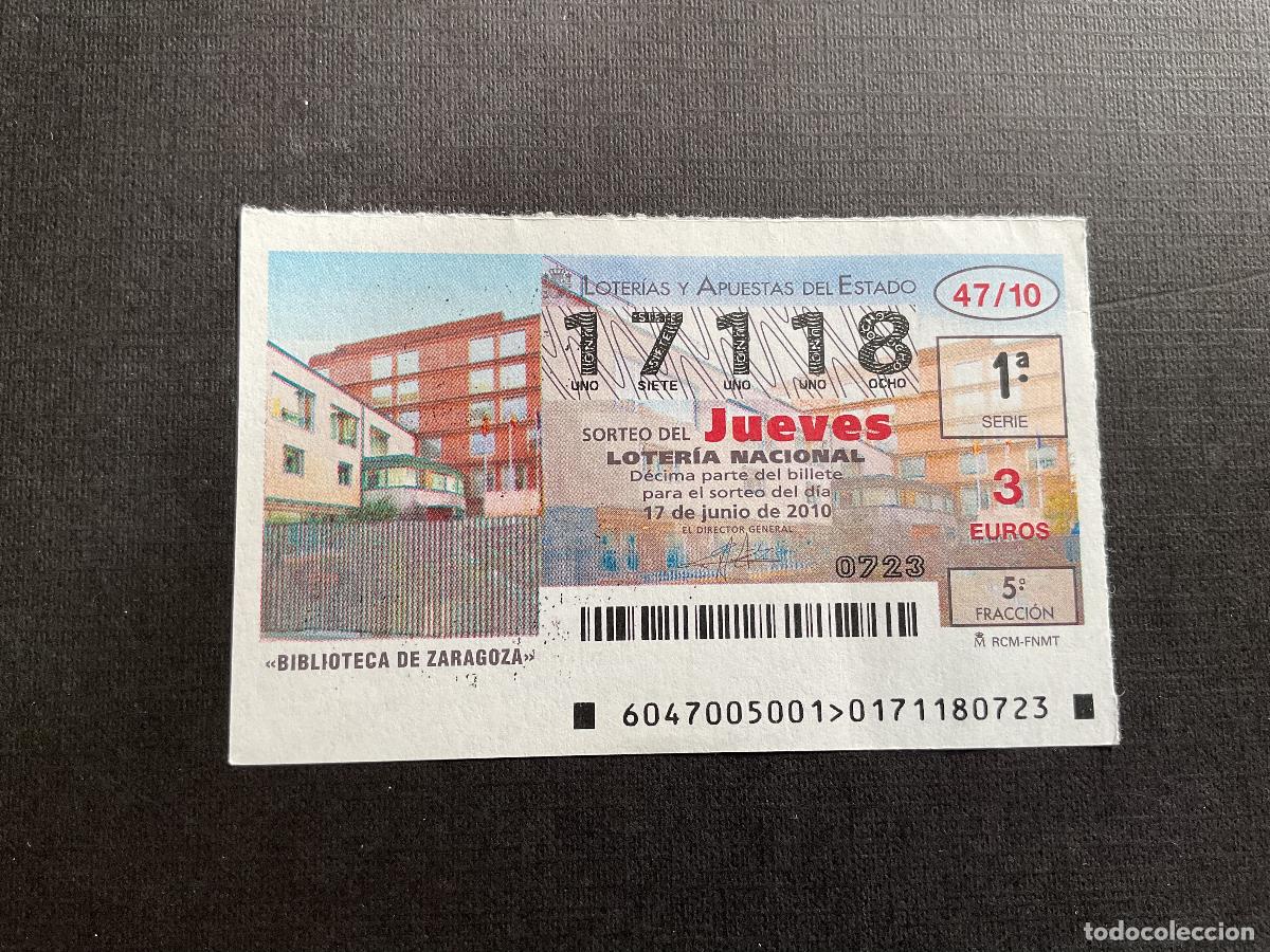 Nationale spanische Lotterie: DECIMO LOTERIA JUEVES N&ordm; 17118 SORTEO 47 A&Ntilde;O 2010