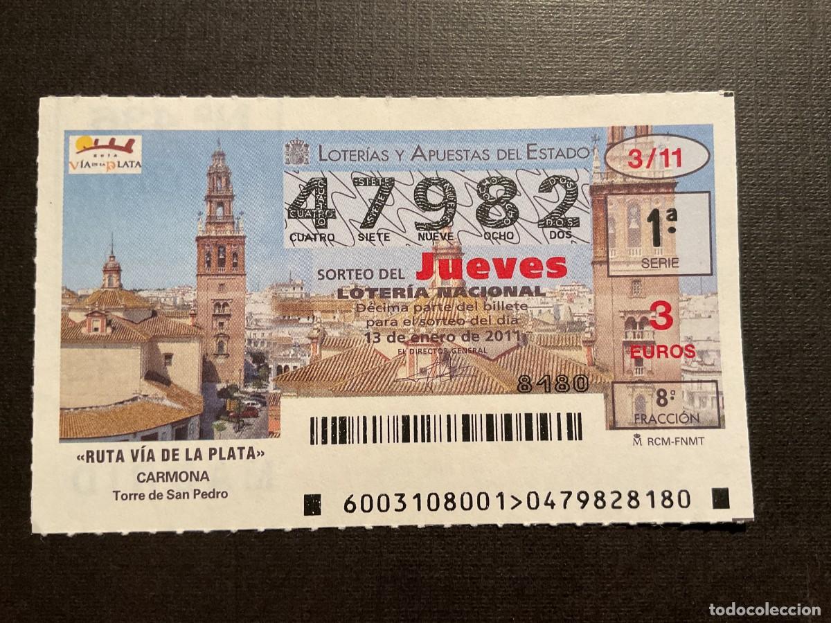 Nationale spanische Lotterie: DECIMO LOTERIA JUEVES N&ordm; 47982 SORTEO 03 A&Ntilde;O 2011