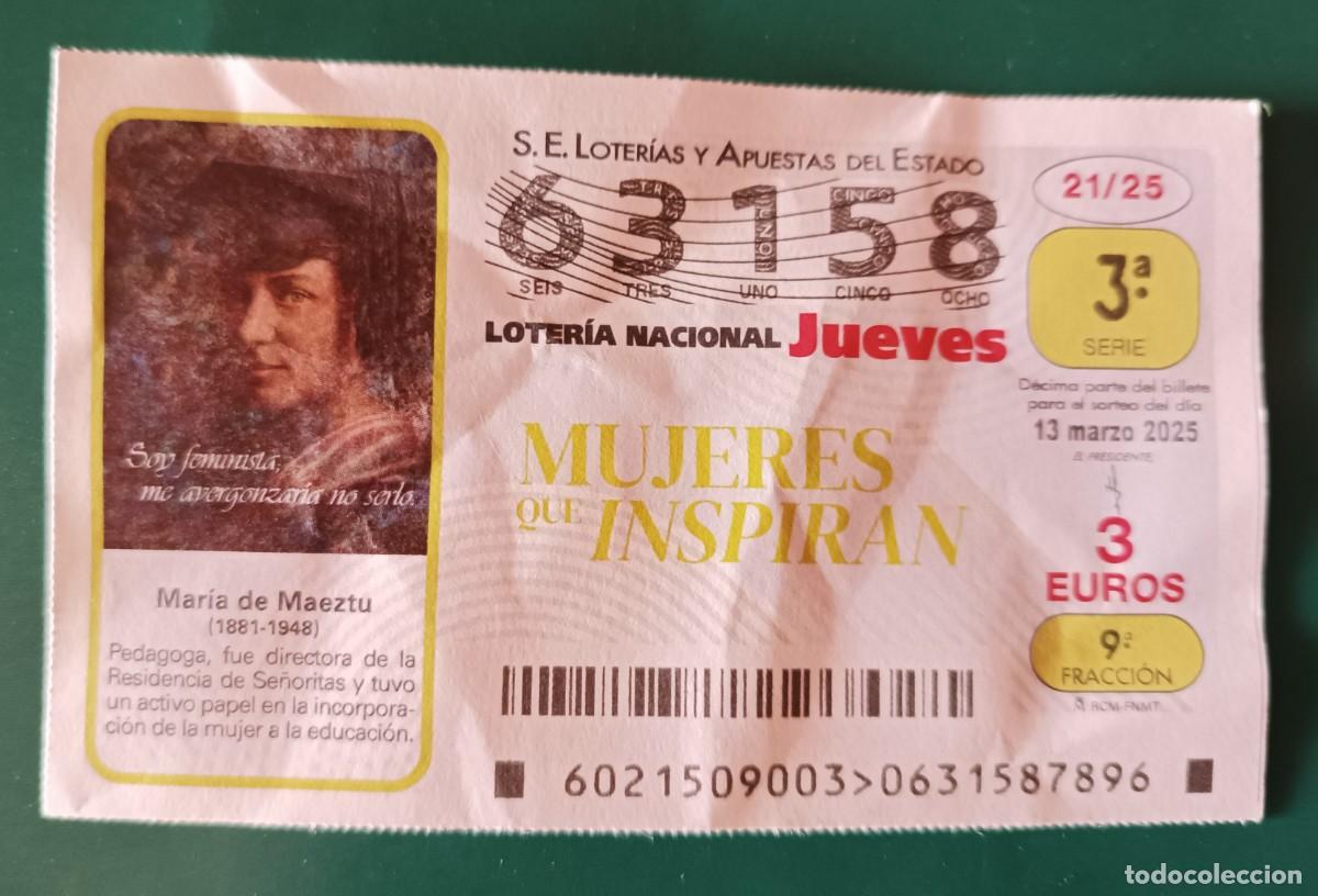Loterie Nationale: Loter&iacute;a jueves Mujeres que Inspiran 13 /3/25