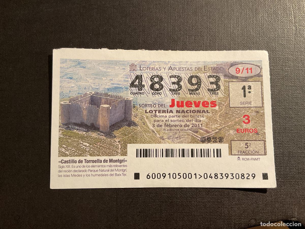 Loterie Nationale: DECIMO LOTERIA JUEVES N&ordm; 48393 SORTEO 09 A&Ntilde;O 2011