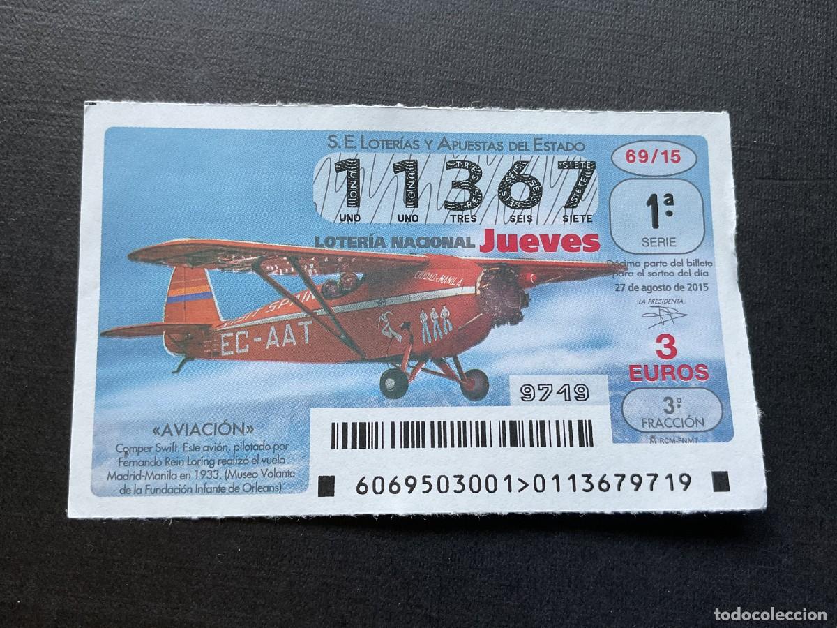Loterie Nationale: DECIMO LOTERIA JUEVES N&ordm; 11367 SORTEO 69 A&Ntilde;O 2015