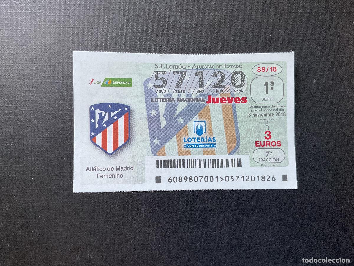 Nationale spanische Lotterie: DECIMO LOTERIA JUEVES N&ordm; 57120 SORTEO 89 A&Ntilde;O 2018