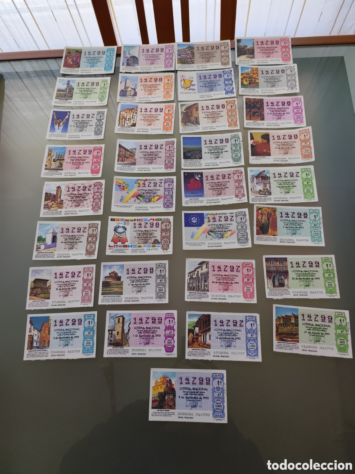 Nationale spanische Lotterie: 33 billete de loter&iacute;a Nacional de Espa&ntilde;a