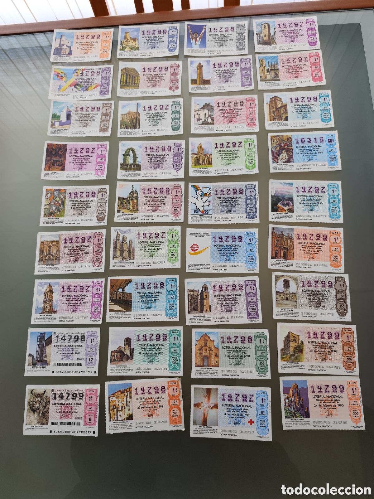 Nationale spanische Lotterie: 36 billetes de loter&iacute;a Nacional de Espa&ntilde;a